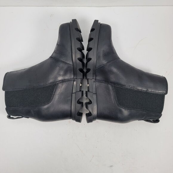 Sorel Women's Black Joan Of Arctic Wedge III Chelsea Boots NL4355-010 US Size 5 - Picture 6 of 10